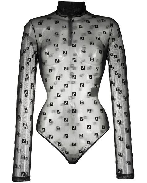 fendi ff top|fendi sheer bodysuit.